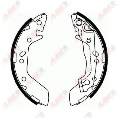 Гальмівна колодка VOLVO S40 I HYUNDAI ACCENT, ACCENT I, ACCENT II, ELANTRA III, ELANTRA IV 1.3-1.9D 10.94-12.13 ABE C00515ABE (фото 1)