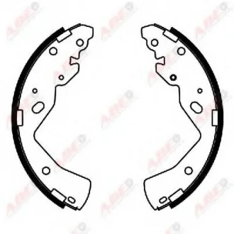 Гальмівна колодка FORD RANGER MAZDA B-SERIE, BT-50, BT-50 II 2.0D-3.0D 02.96- ABE C03038ABE