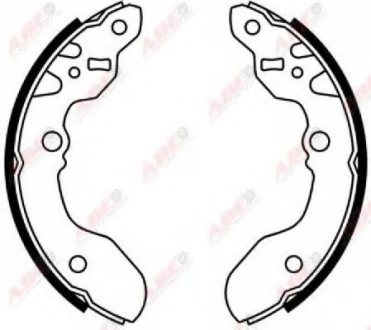 Тормозная колодка SUZUKI ALTO IV, SAMURAI, SUPER CARRY, VITARA 0.8-1.6 10.85-03.99 ABE C08015ABE