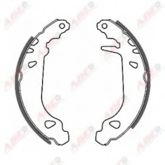 Гальмівна колодка CITROEN XSARA, ZX PEUGEOT 306 1.1-2.0D 03.91-08.05 ABE C0P010ABE