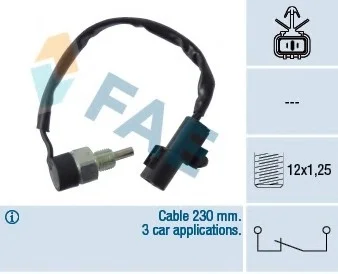 Выключатель, фара заднего хода FAE 41248