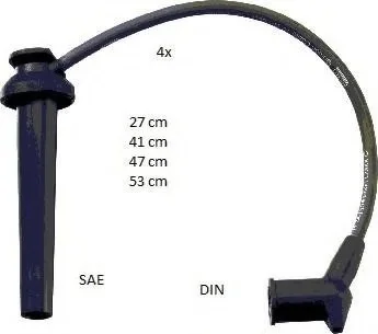 Комплект проводов зажигания BERU ZEF1635