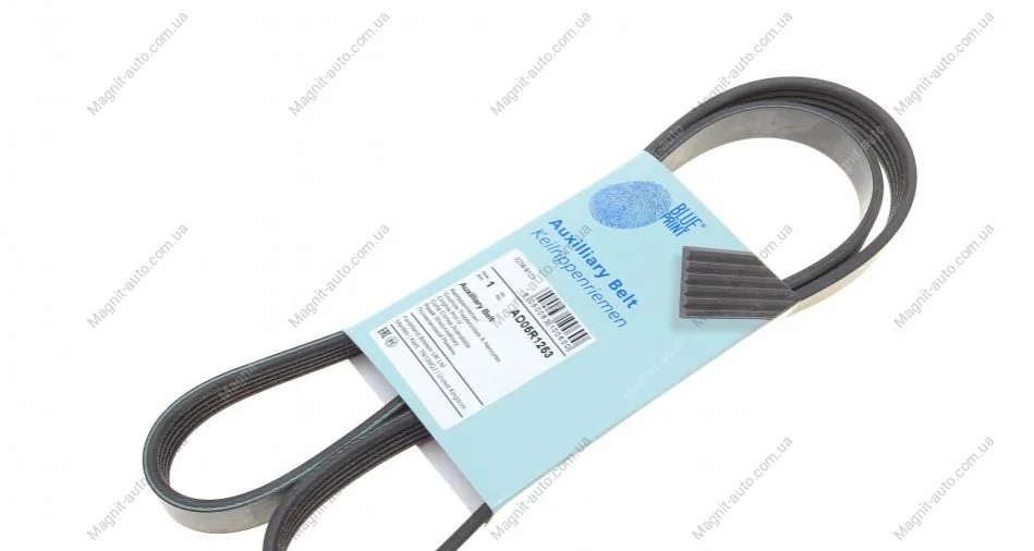 Ремень генератора поликлиновый BLUE PRINT AD05R1253 (фото 1)