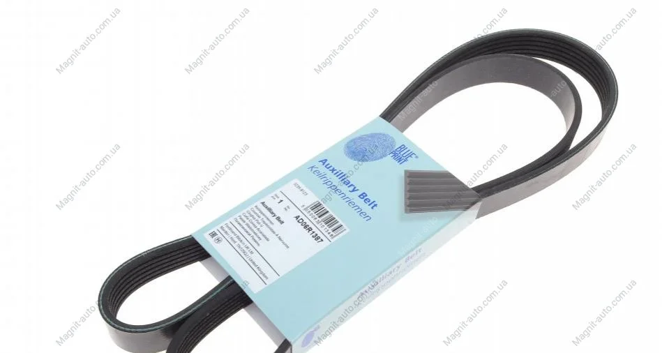 Полікліновий ремінь BLUE PRINT AD06R1387 (фото 1)