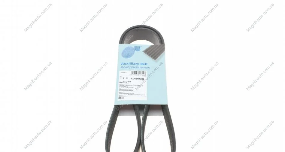 Ремінь генератора поліклиновий BLUE PRINT AD08R1225 (фото 1)