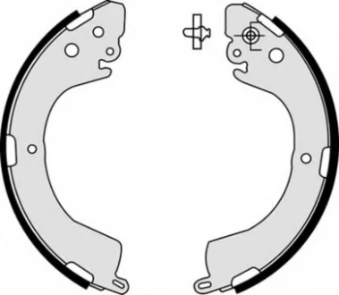 Гальмівні колодки зад. L200 96-18 (d=270) (Akebono) BREMBO S54514