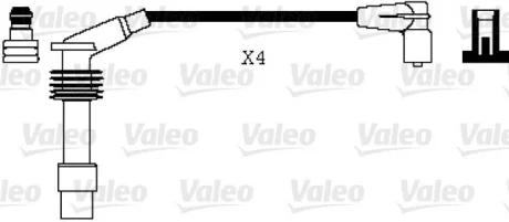Комплект проводов зажигания VALEO Valeo 346074