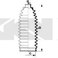 Пильник рул. тяги INFINITI/NISSAN M35/350Z "2,0-4,5 "00>> SPIDAN 84086 (фото 1)
