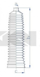 Пыльник, рулевое управление SPIDAN 84215