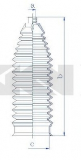 Пыльник, рулевое управление SPIDAN 84232