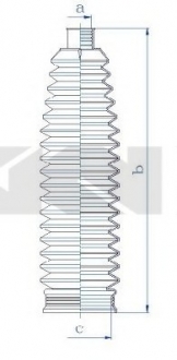 Пыльник, рулевое управление SPIDAN 84235