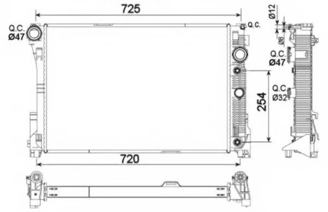 Радиатор охлаждения NRF 53968