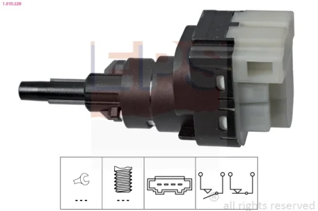Перемикач сигнала гальм VW Golf IV, VW T4,T5, AUDI A4, A6, Seat Cordoba 99-, Skoda Octavia 99- EPS 1810229