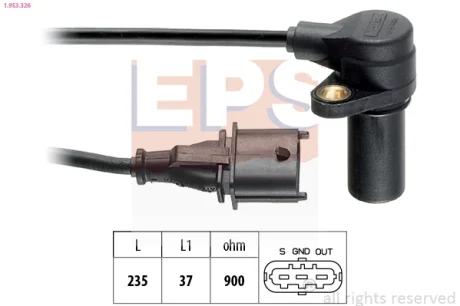 Датчик положення к/вала Opel Astra G/H 1.7CDTI Honda Civic VII 1.7CTDi 01.02- EPS 1953326
