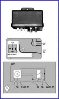 Реле, система накаливания HITACHI 132053