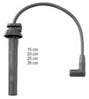 Комплект проводов зажигания BERU ZEF1480 (фото 1)