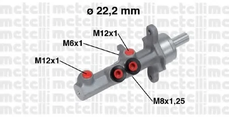 Циліндр гальмівний головний Metelli 050721