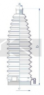 Пыльник, рулевое управление SPIDAN 84211