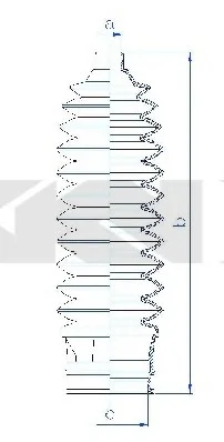 Чехол защитный лев/прав (длина 168мм 15мм/45мм) SUBARU IMPREZA, LEGACY IV, OUTBACK, WRX 1.5-3.0 09.03- SPIDAN 84248 (фото 1)