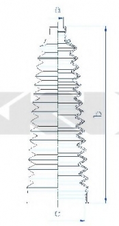 Пыльник, рулевое управление SPIDAN 84251