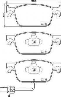 Гальмівні колодки дискові BREMBO P85153 (фото 1)