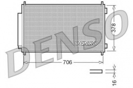 Конденсатор, кондиционер DENSO DCN40002