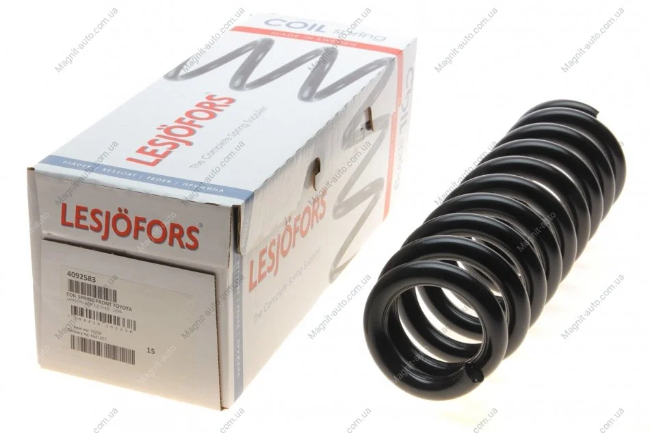 Пружина перед. TOYOTA, LANDCRUISER 3,0 D-4D 1/03- LESJOFORS 4092583 (фото 1)