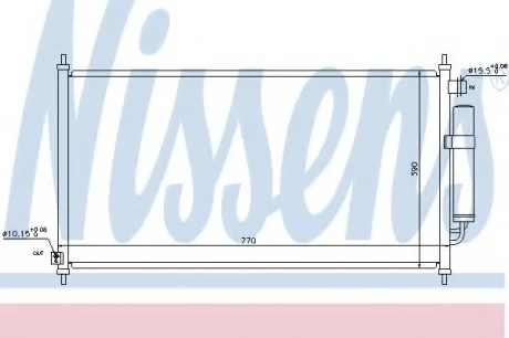 Конденсатор, кондиционер NISSENS 940237