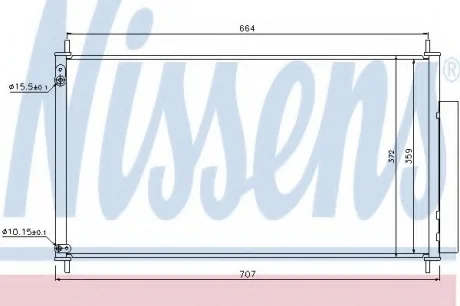 Конденсатор, кондиционер NISSENS 940340