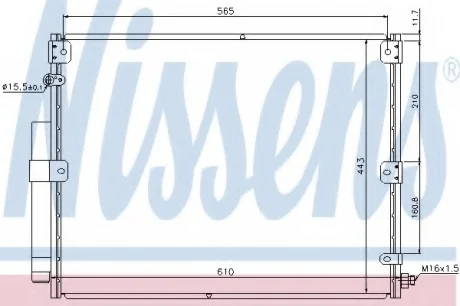 Конденсатор, кондиционер NISSENS 940375