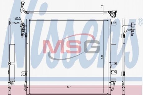 Конденсатор, кондиционер NISSENS 940485