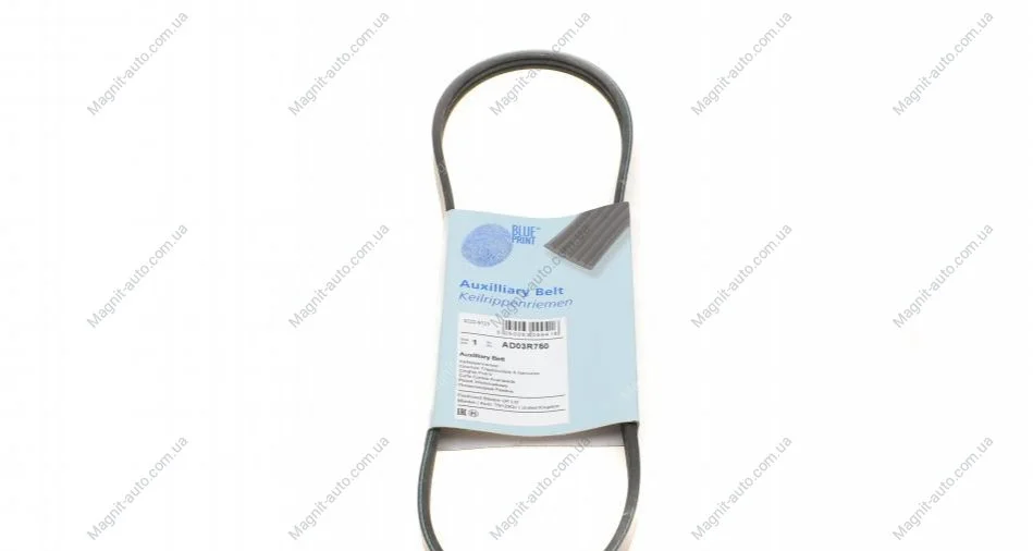 Ремінь поліклиновий BLUE PRINT AD03R750 (фото 1)