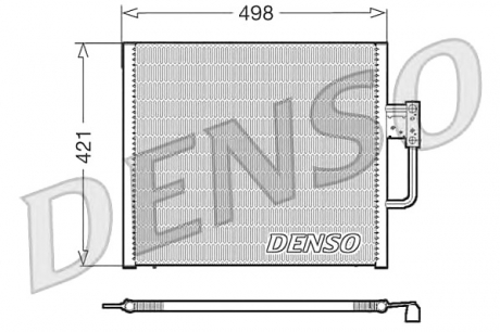 Конденсатор, кондиционер DENSO DCN05015 (фото 1)