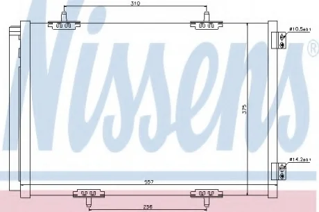 Конденсер кондиціонера NISSENS 940055