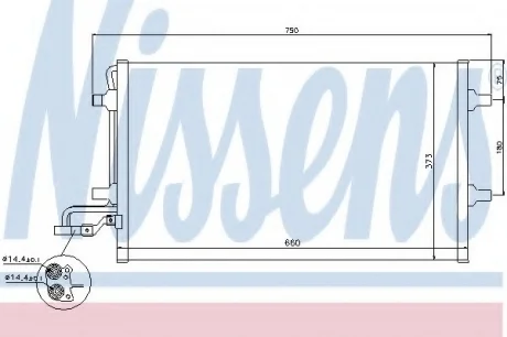 Радиатор кондиционера First Fit NISSENS 940086