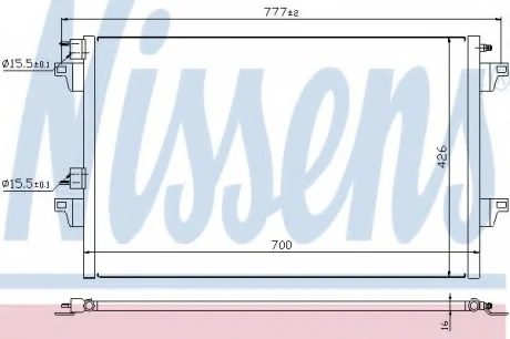 Конденсатор без хладогену NISSENS 940153