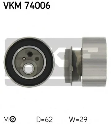 Ролик ремня ГРМ натяжной MAZDA 323/626/Premacy "1,8-1,9 "91-05 SKF VKM74006 (фото 1)