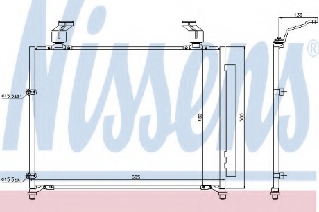 Конденсатор, кондиционер NISSENS 940295