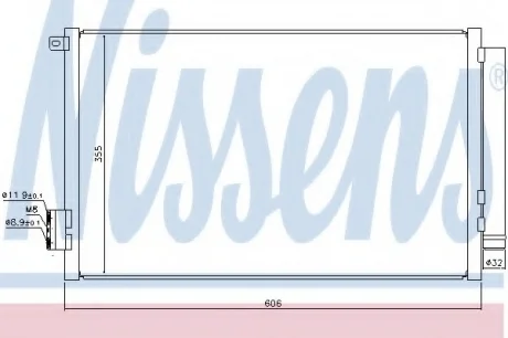 Конденсатор, кондиционер NISSENS 940396
