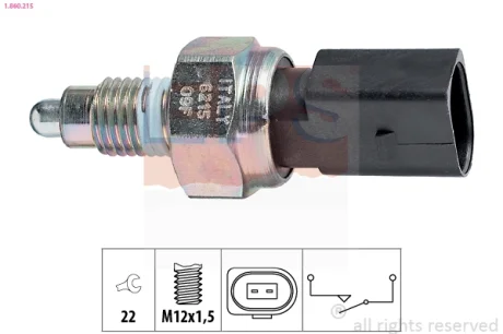 Датчик заднього ходу Audi A1, A2, A3, Q3, TT /Ford Galaxy /VW Bora, Caddy III, Golf IV,V,VI, Jetta IV, Passat, Polo, T5 EPS 1860215