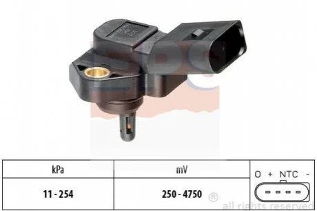 Датчик надува (вакуума) Audi A3, A6, TT Seat Alhambra-Toledo II Skoda Fabia-Superb VW 1,4TDI-1,9TDI 03.95- EPS 1993012