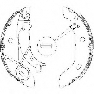 Комплект тормозных колодок REMSA 442100 (фото 1)