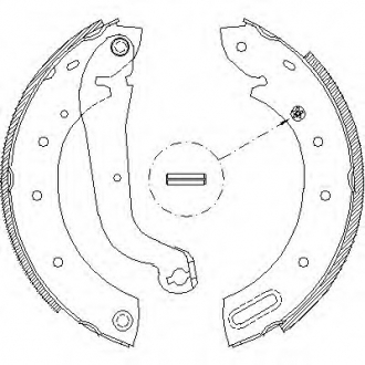 Комплект тормозных колодок REMSA 451300 (фото 1)