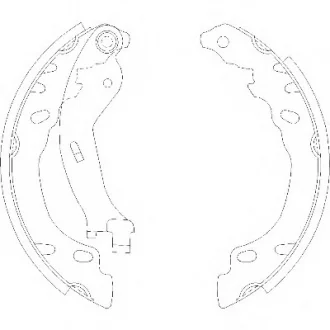 Комплект тормозных колодок REMSA 415800