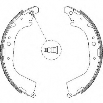 Комплект тормозных колодок REMSA 465001 (фото 1)