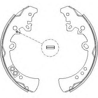 Комплект тормозных колодок REMSA 421800 (фото 1)