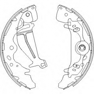Комплект тормозных колодок REMSA 421900 (фото 1)