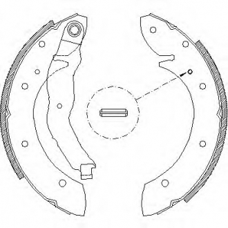 Комплект тормозных колодок REMSA 439601 (фото 1)