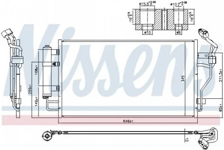 Конденсатор, кондиционер NISSENS 940583