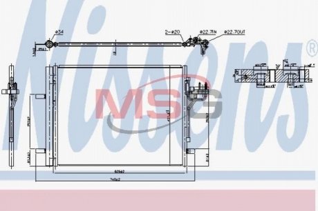 Конденсатор, кондиционер NISSENS 940586